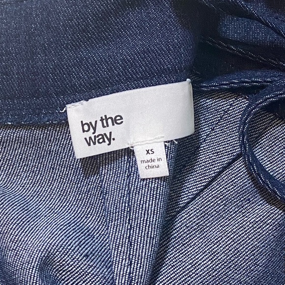 REVOLVE by the way denim cross back strappy romper Playsuit - Picture 6 of 6